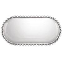 Travessa Oval Wolff Pearl em Cristal - 14,5 x 29,5 cm - 2