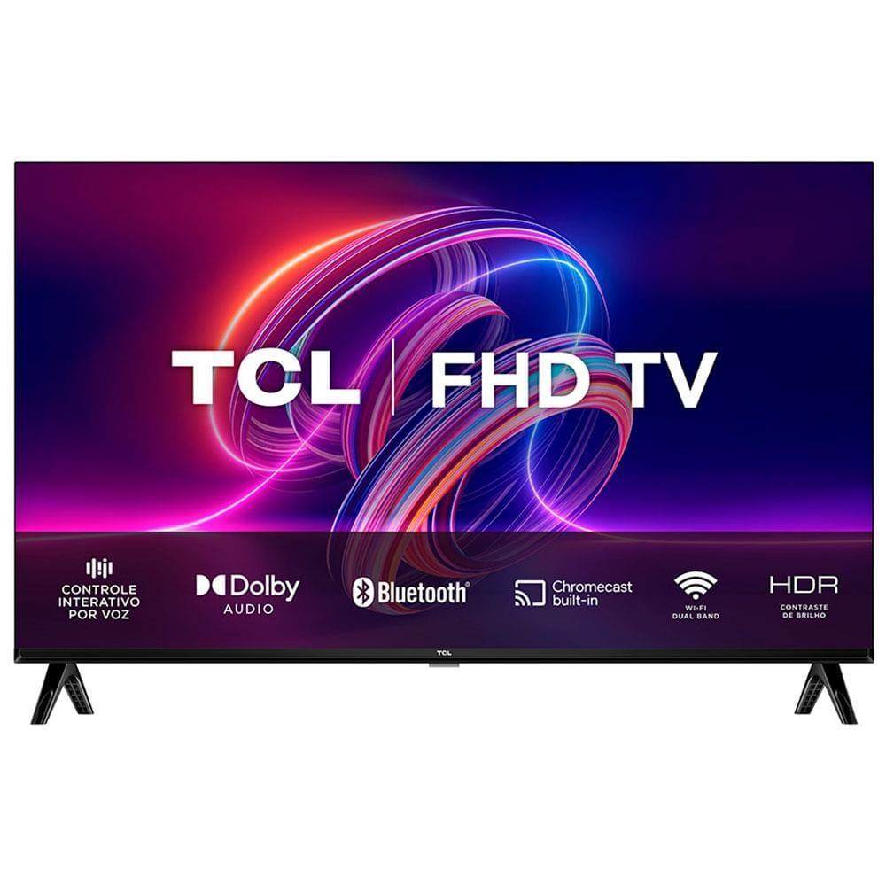 Smart TV LED 32" Full HD TCL S5400AF com Android TV, Wi-Fi, Bluetooth, Controle Remoto com Comando de Voz, Google Assistente e Chromecast integrado - 1