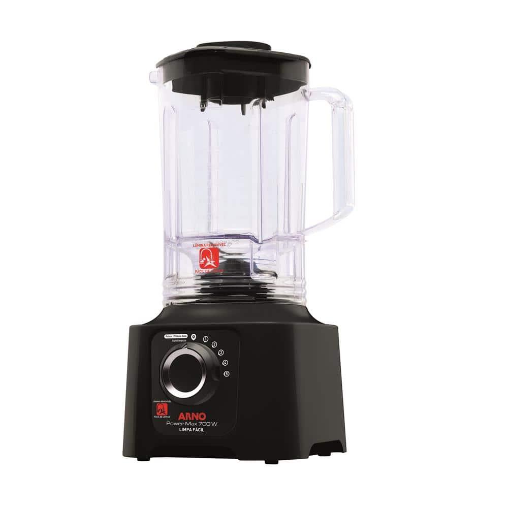 Liquidificador Arno Power Max 700 Limpa Fácil LN60 Preto 700W com 5 Velocidades - 3
