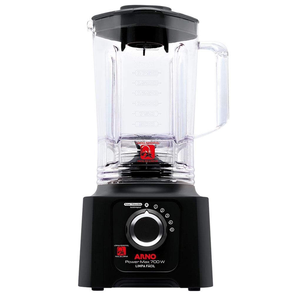 Liquidificador Arno Power Max 700 Limpa Fácil LN60 Preto 700W com 5 Velocidades - 1
