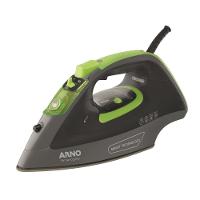 Ferro de Passar a Vapor Arno Smartgliss FSC1 Inteligente com Spray, Base Cerâmica e Desligamento Automático - Cinza/Verde - 1