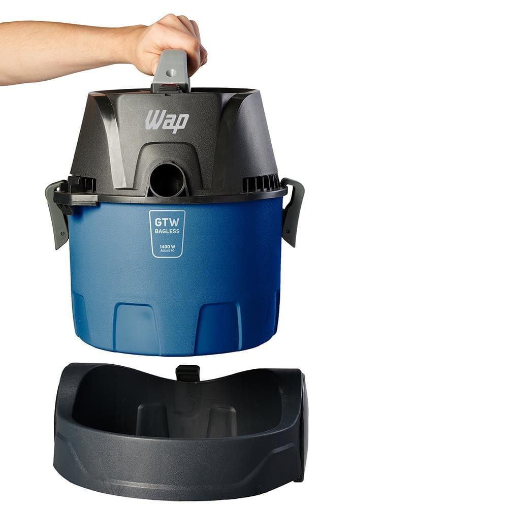Aspirador de Água e Pó Wap GTW Bagless 1.400W Compacto 6 Litros com Soprador e Barril Portátil - 6
