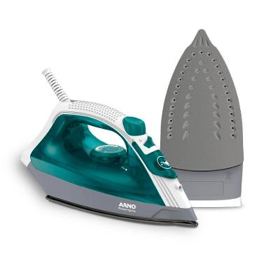 Ferro de Passar a Vapor Arno Steamgliss FSGP com Spray e Base Antiaderente - Verde/Branco