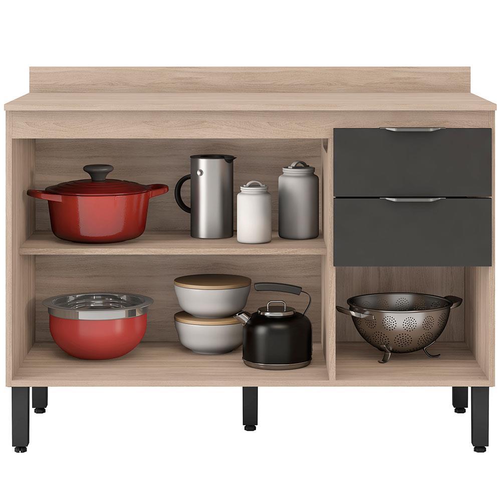 Balcão Demóbile Firenze com 3 Portas, 2 Gavetas e 1 Prateleira - 3