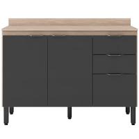 Balcão Demóbile Firenze com 3 Portas, 2 Gavetas e 1 Prateleira - 1