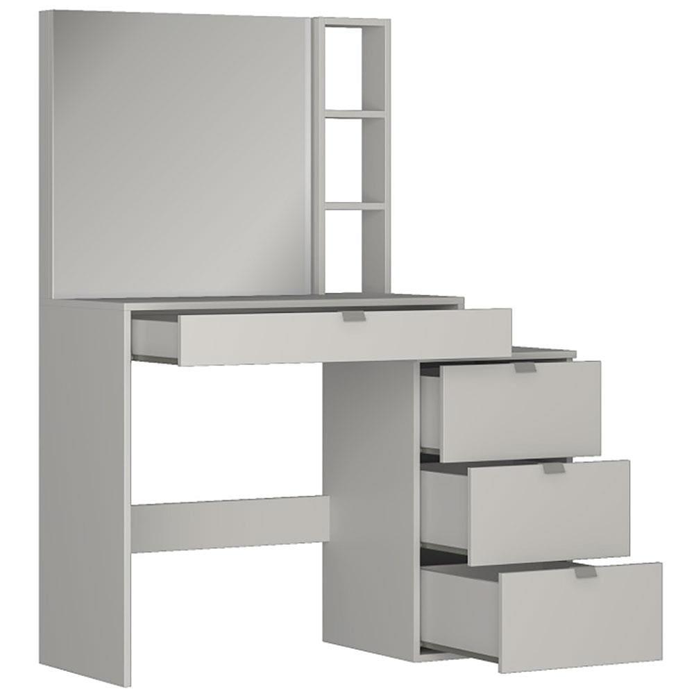 Penteadeira Nova Mobile Anne com Espelho e 4 Gavetas - 4