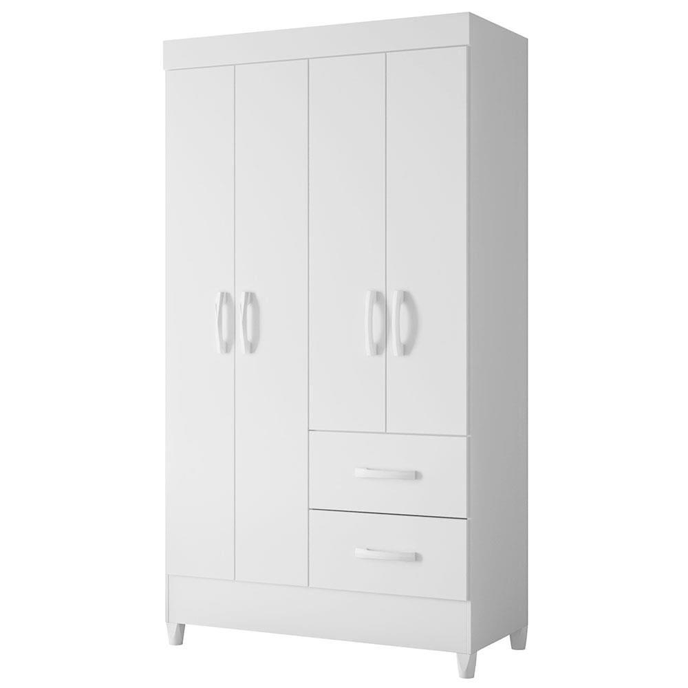 Guarda-Roupa Palumóveis Mobi com 4 Portas e 2 Gavetas - 3