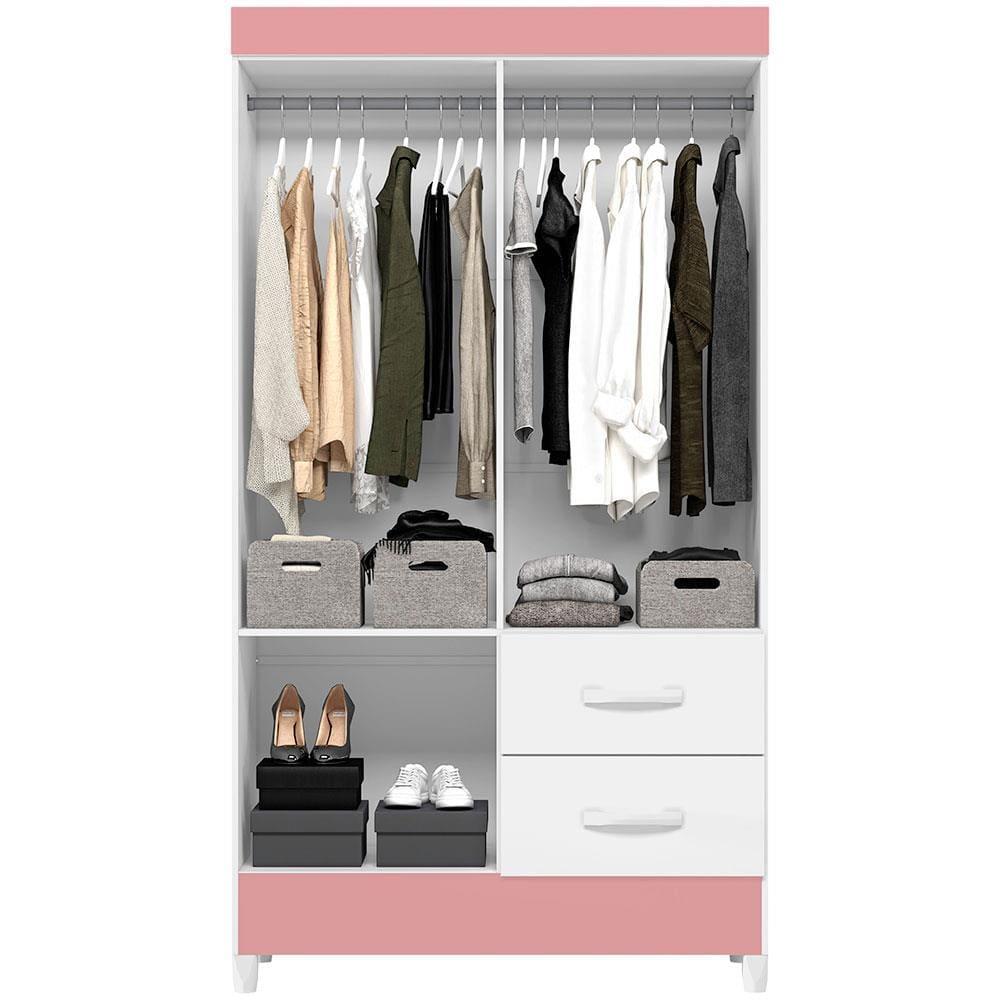Guarda-Roupa Palumóveis Mobi com 4 Portas e 2 Gavetas - 6