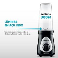 Liquidificador Mondial Personal Blender DG 01 Preto 300W com 2 Velocidades
