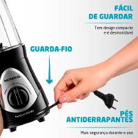 Liquidificador Mondial Personal Blender DG 01 Preto 300W com 2 Velocidades - 5