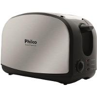 Torradeira French Toast Philco com 8 Níveis de Tostagem - Inox/Preto