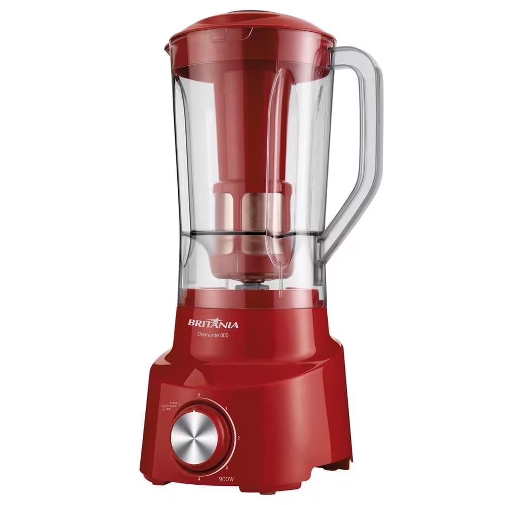 Liquidificador Britânia Diamante 800 Vermelho 900W e 4 Velocidades - 2