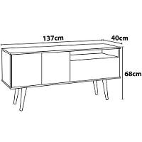 Rack Patrimar Brito com 137 cm de Largura, Ideal para TV até 46” - 4