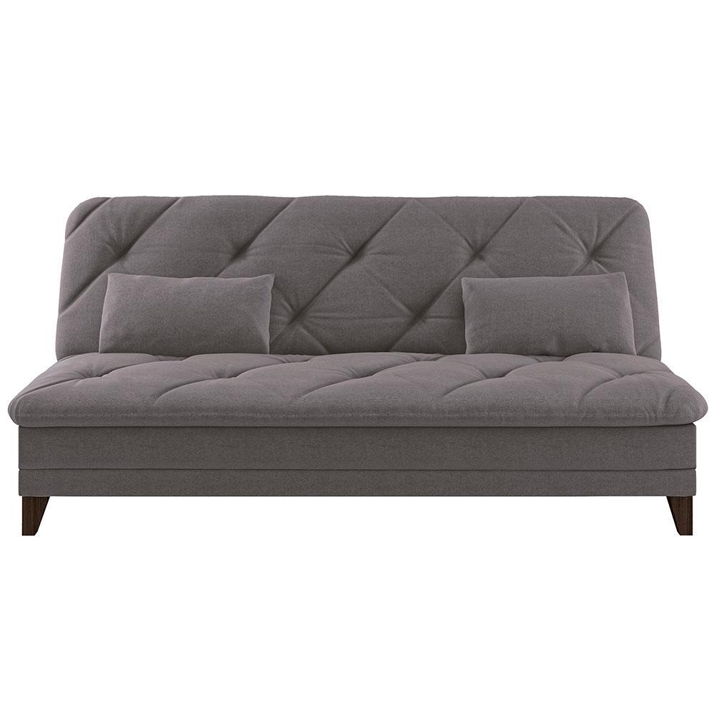 Sofá-Cama 3 Lugares Linoforte Jamile com Encosto Reclinável em Tecido Suede - 188cm de Largura - 5