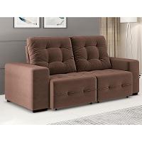 Sofá 3 Lugares Linoforte Bonno com 200 cm de Largura, Retrátil e Reclinável, Revestido em Tecido Suede - 3