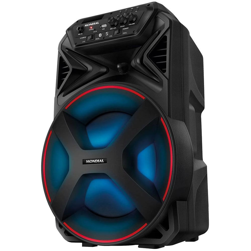 Caixa Amplificada Mondial Connect Party Plus CM-250 com Bluetooth, USB e Rádio FM - 250W - 1