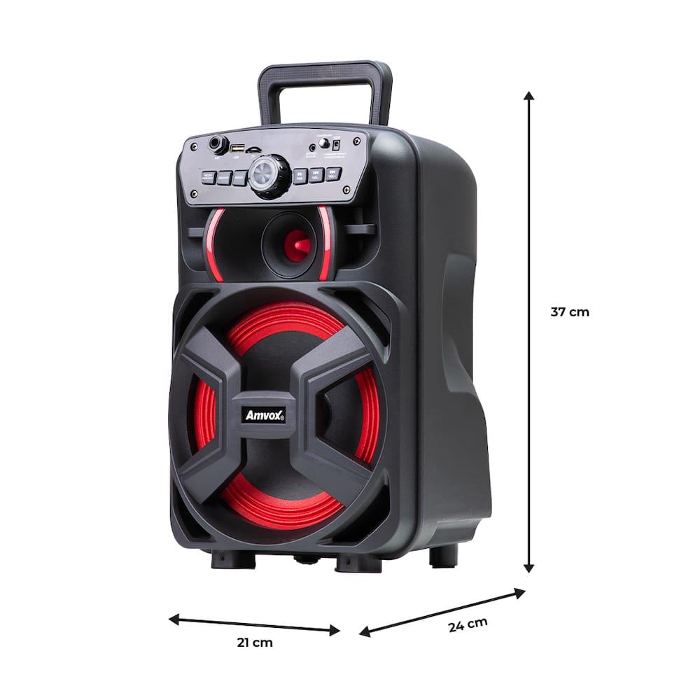 Caixa de Som Amvox ACA221 Gigante II 220W Bluetooth Rádio FM Preta - 7