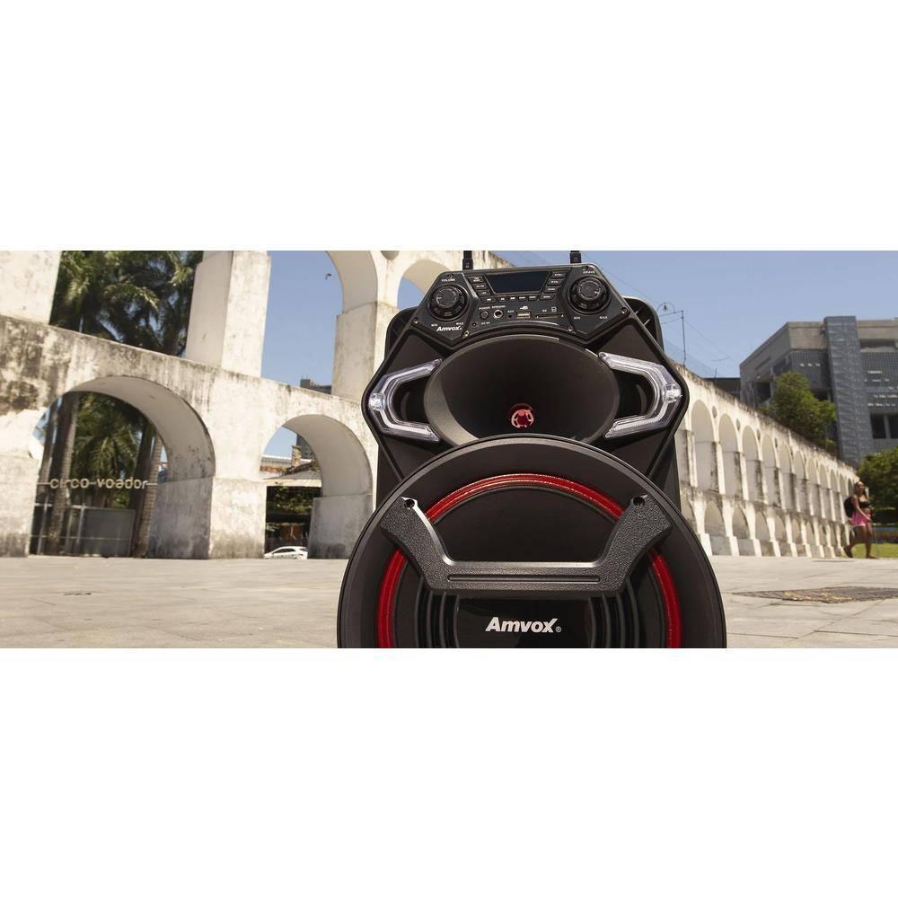 Caixa de Som Amplificada Amvox ACA550 Strondo II Bluetooth, Rádio FM, USB - 550W - 6