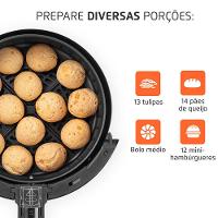 Fritadeira Elétrica Sem Óleo Air Fryer Mondial AF-30 Family Inox IV 3,5l – Preta - 3