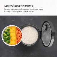 Panela Elétrica de Arroz Mondial PE-43 6 Xícaras - Preta/Inox - 5