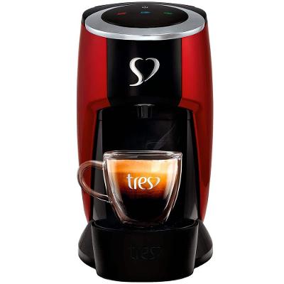 Cafeteira Espresso TRES 3 Corações Touch Automática - Vermelha