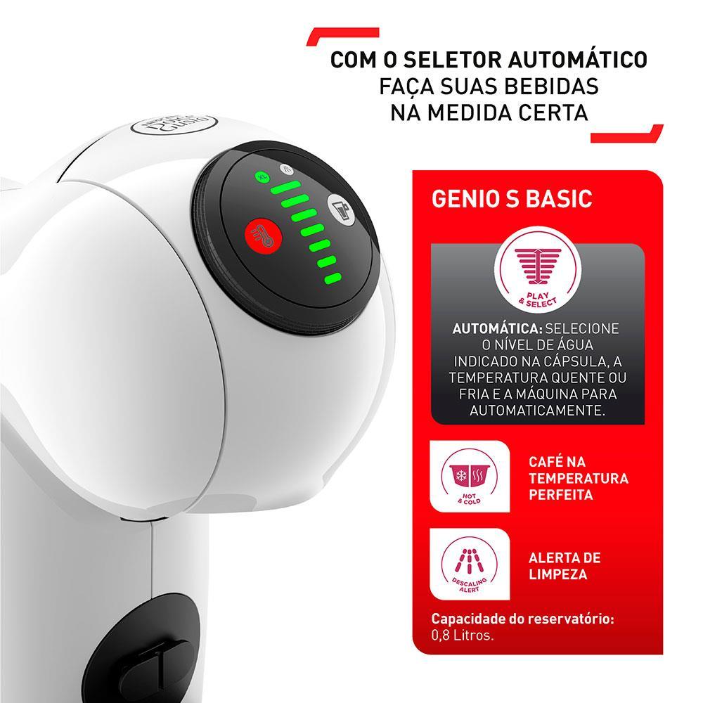 Cafeteira Expresso Arno Dolce Gusto Genio S Basic Multibebidas - Branca - 2