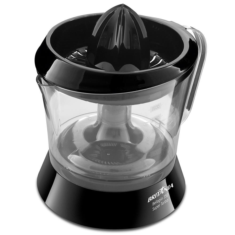 Espremedor de Frutas Britânia Bellagio 350 Super Turbo 35W - Preto - 4