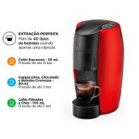 Cafeteira Espresso TRES LOV Multibebidas - Vermelha