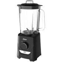 Liquidificador Oster OLIQ520 Preto com Copo de Vidro, 1250W e 10 Velocidades