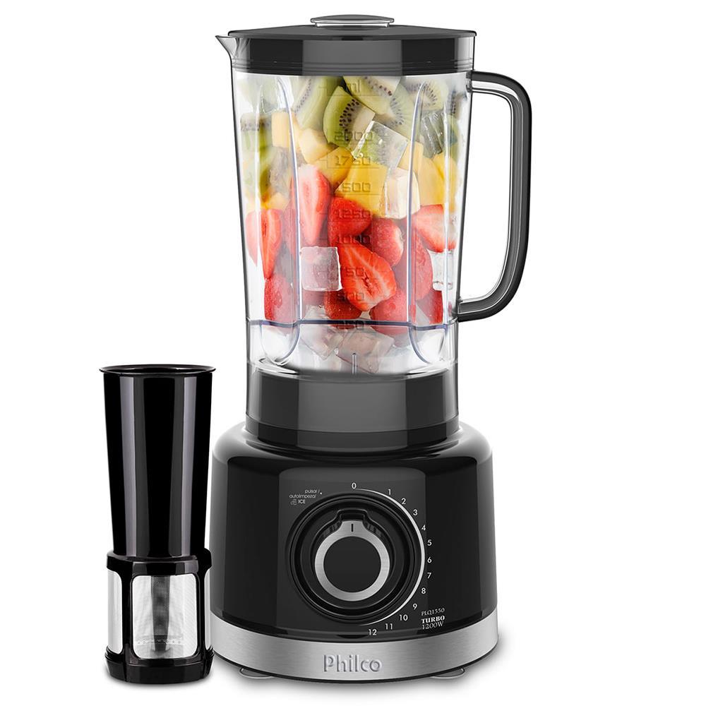 Liquidificador Philco PLQ1550 Turbo 12 Velocidades + Pulsar 1200W - Preto - 2