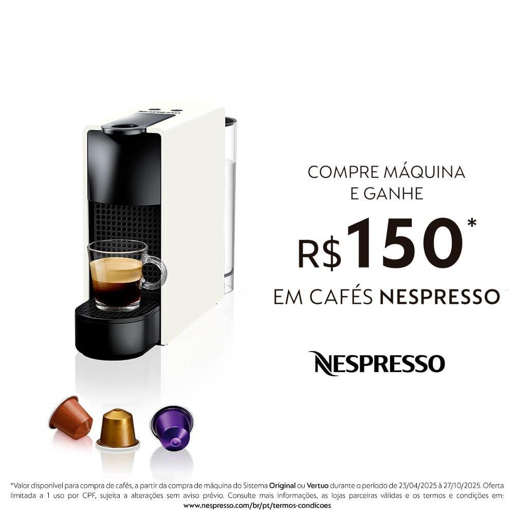 Máquina de Café Nespresso Essenza Mini C30 com Kit Boas Vindas - Branca - 7