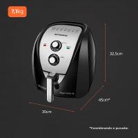 Fritadeira Elétrica Sem Óleo Air Fryer Mondial Mega Family AFN-80-BI 8L Preta/Inox - 7
