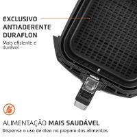 Fritadeira Elétrica Sem Óleo Air Fryer Mondial AFN40BI Family Inox 4L Preta/Inox - 6