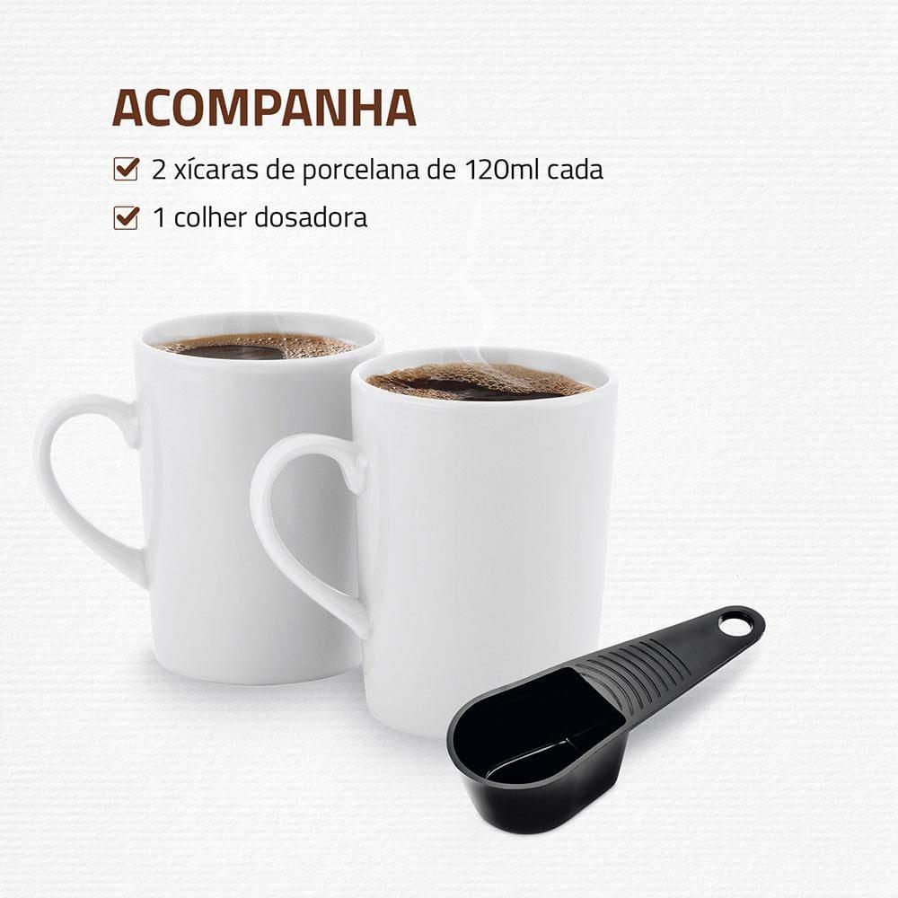Cafeteira Elétrica Mondial Smart Coffee C-42 com 2 Xícaras Vermelha - 3