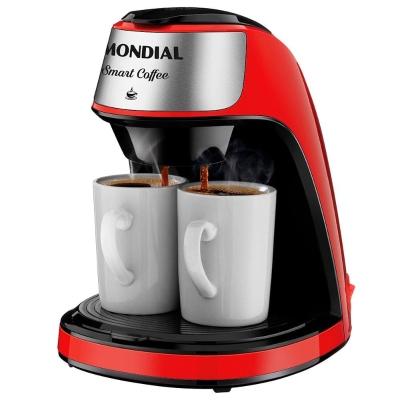 Cafeteira Elétrica Mondial Smart Coffee C-42 com 2 Xícaras Vermelha