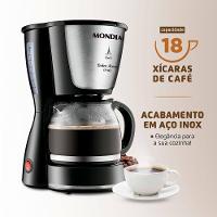 Cafeteira Elétrica Mondial Dolce Arome Inox C-30 18 Xícaras - Preta - 2