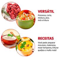 Mini Processador de Alimentos Mondial Turbo Pratic MP-16 300W - Preto - 3