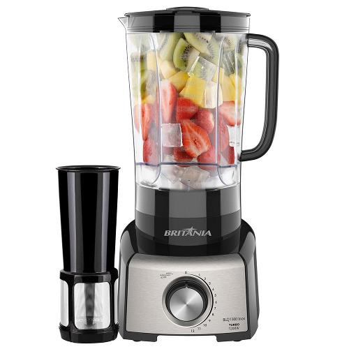 Liquidificador Britânia BLQ1380P Preto/Inox 1200W com 12 Velocidades
