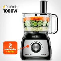 Multiprocessador de Alimentos Mondial Turbo Chef 9 em 1 MPN-01-BF 2 Velocidades + Pulsar 1000 W - 3