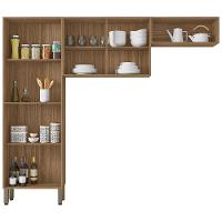 Cozinha Compacta Kit`s Paraná Nala com 8 Portas e 4 Prateleiras - 222cm de largura - 3