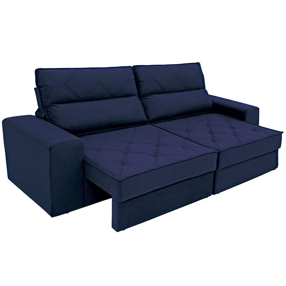 Sofá 4 Lugares Linoforte Fassatti Retrátil e Reclinável Revestido em Tecido Suede com 230cm de Largura - 7