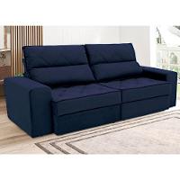 Sofá 4 Lugares Linoforte Fassatti Retrátil e Reclinável Revestido em Tecido Suede com 230cm de Largura - 3