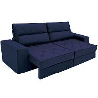 Sofá 4 Lugares Linoforte Fassatti Retrátil e Reclinável Revestido em Tecido Suede com 230cm de Largura - 7