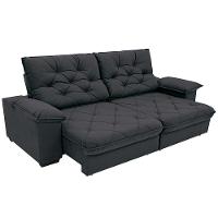 Sofá 3 Lugares Linoforte Luggero Retrátil e Reclinável Revestido em Tecido Suede com 200cm de Largura - 5