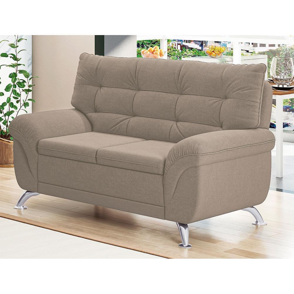 Sofá 2 Lugares Linoforte Arezzo Revestido em Suede com 152cm de Largura - 2