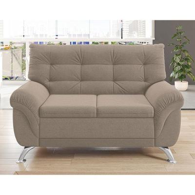 Sofá 2 Lugares Linoforte Arezzo Revestido em Suede com 152cm de Largura