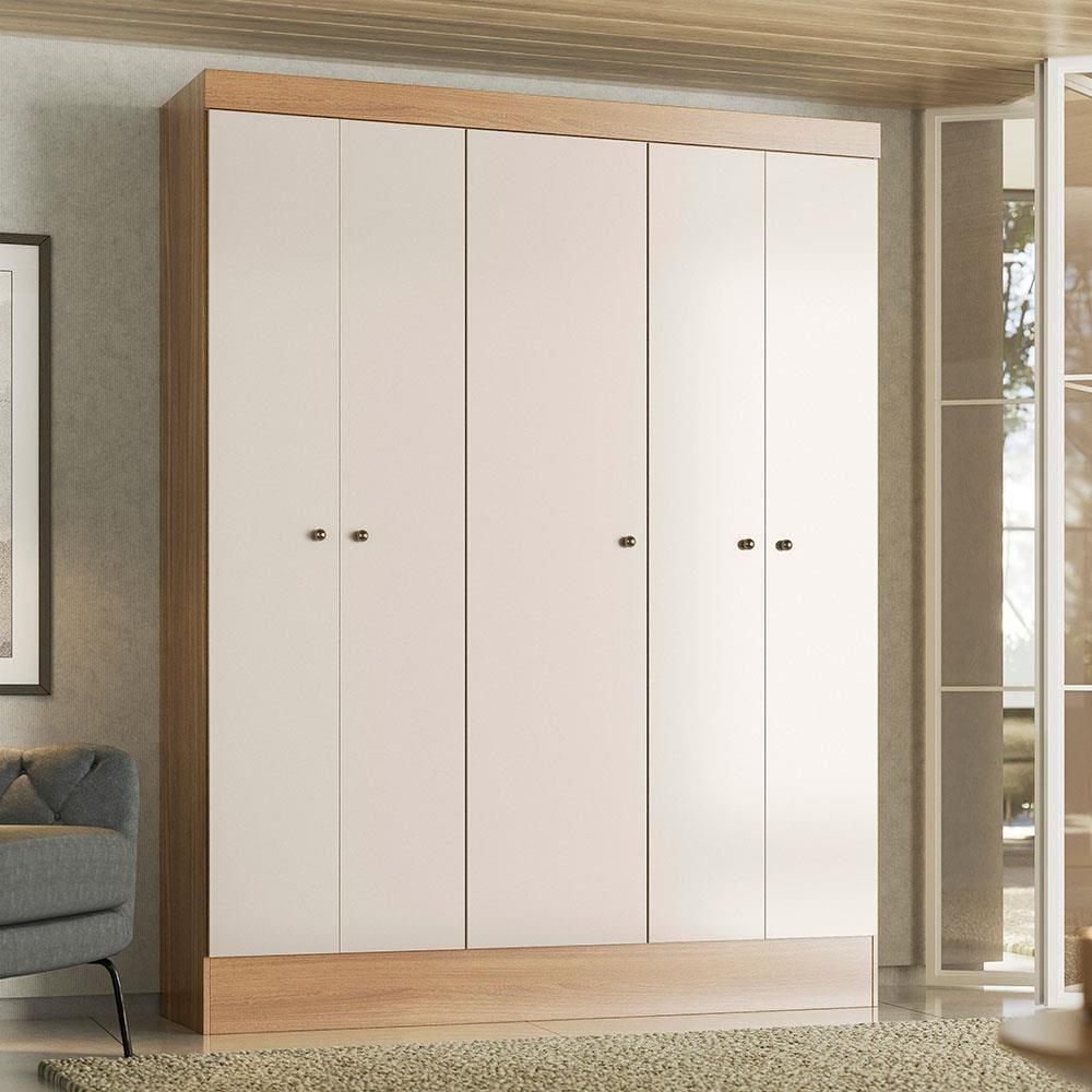 Guarda-Roupa Demóbile Ártico com 5 Portas e 135cm de Largura - 1