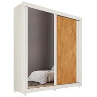 Guarda-Roupa Solteiro Mademarques Hamburgo com 2 Portas, 4 Gavetas e Espelho - 180 cm de Largura - 2