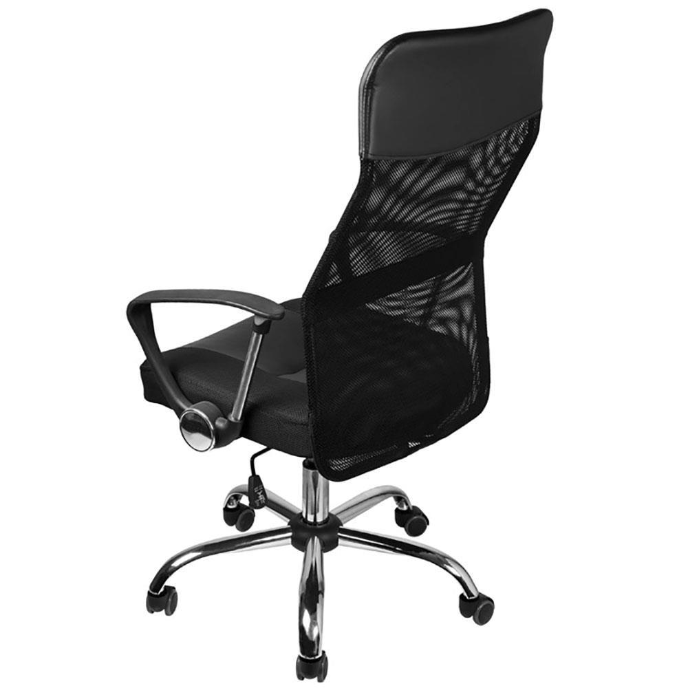 Cadeira de Escritório Giratória OR Design Desk com Regulagem de Altura, Apoio para os Braços e Sistema Relax - Preto - 3