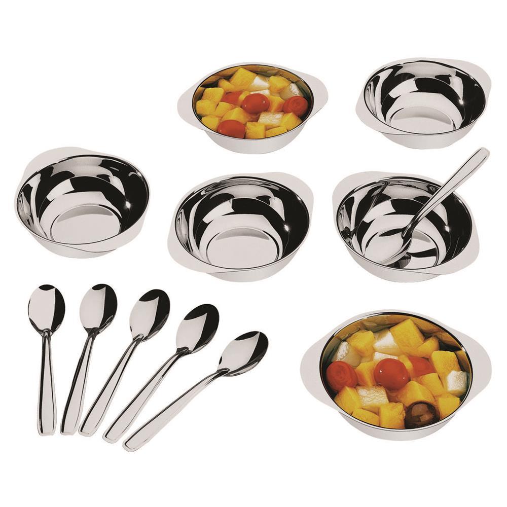 Conjunto de Tigelas para Sobremesa Brinox Jornata em Aço Inox 9,2 cm – 12 Peças - 1
